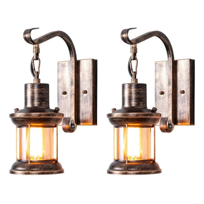 Rustic Metal Loft Wall Lamp
