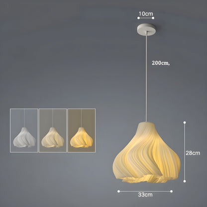 Beautiful 3D Printed Floral Pendant Lamp