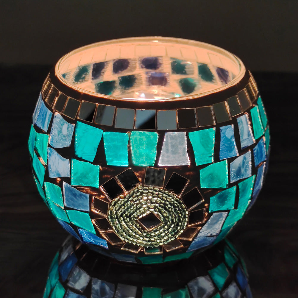 Vintage Glass Candle Tealight Holder