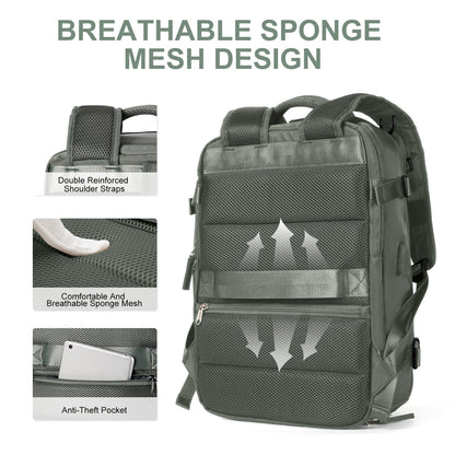 Waterproof Women's Hiking Backpack 35L with USB Port