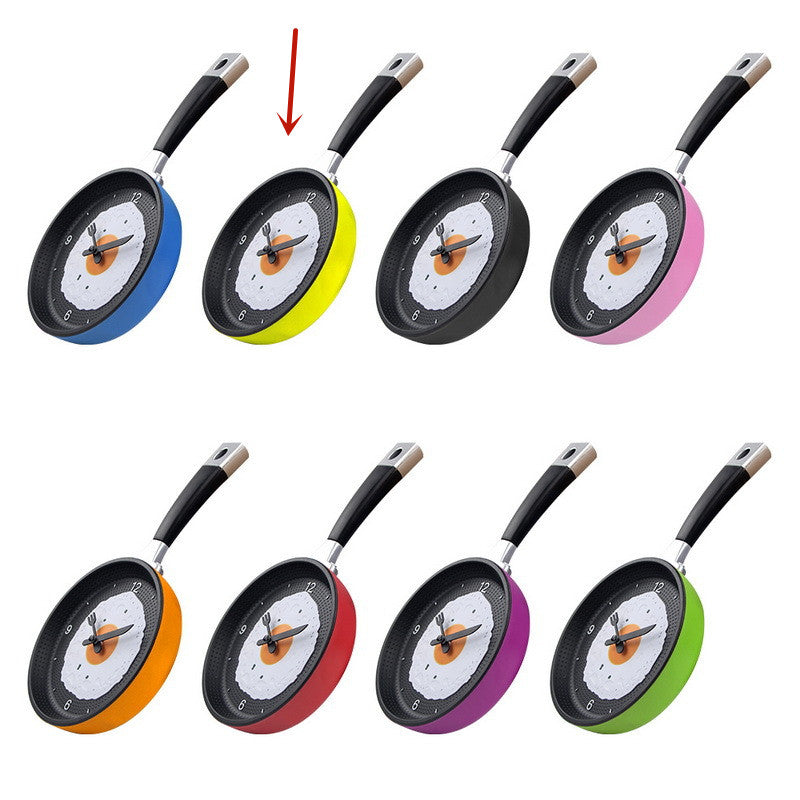 Quiet Kitchen Wall Clock Silent Fried Egg Design