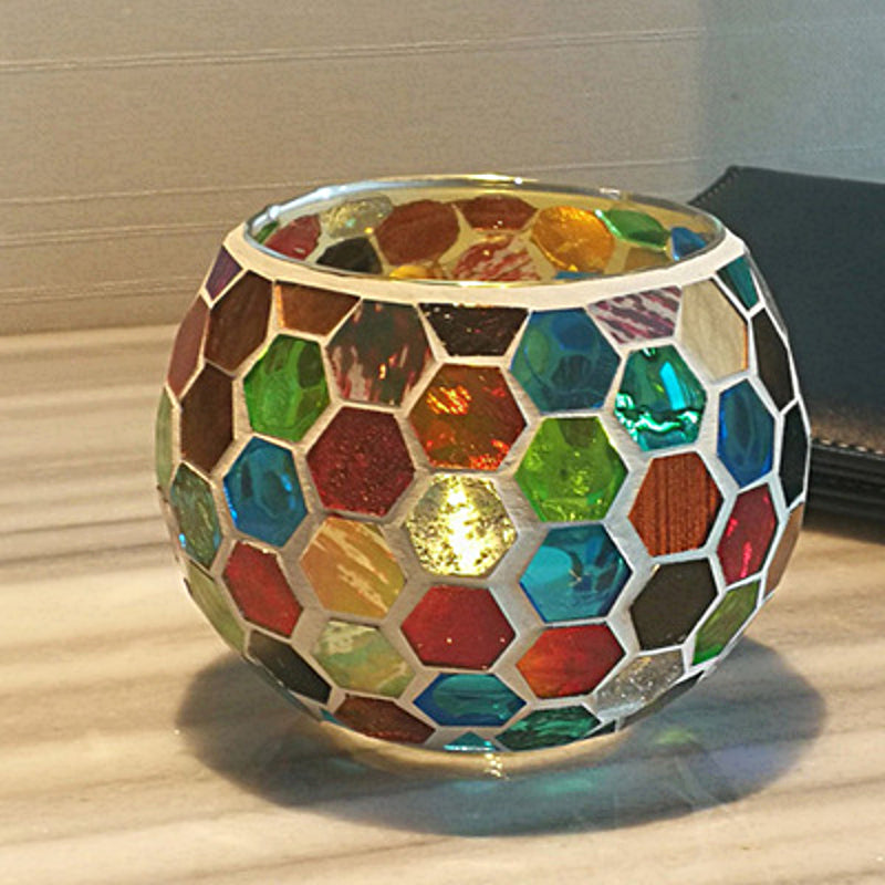 Vintage Glass Candle Tealight Holder