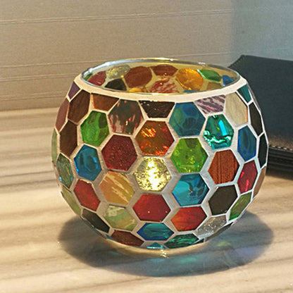 Vintage Glass Candle Tealight Holder