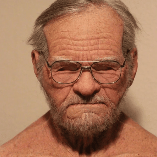 Spooky Old Man Halloween Mask Costume