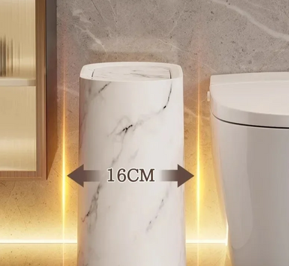 Elegant Stone Pattern Waste Bin