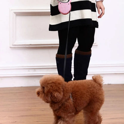 Sparkling Pet Leash with Glittering Studs for Small Pets