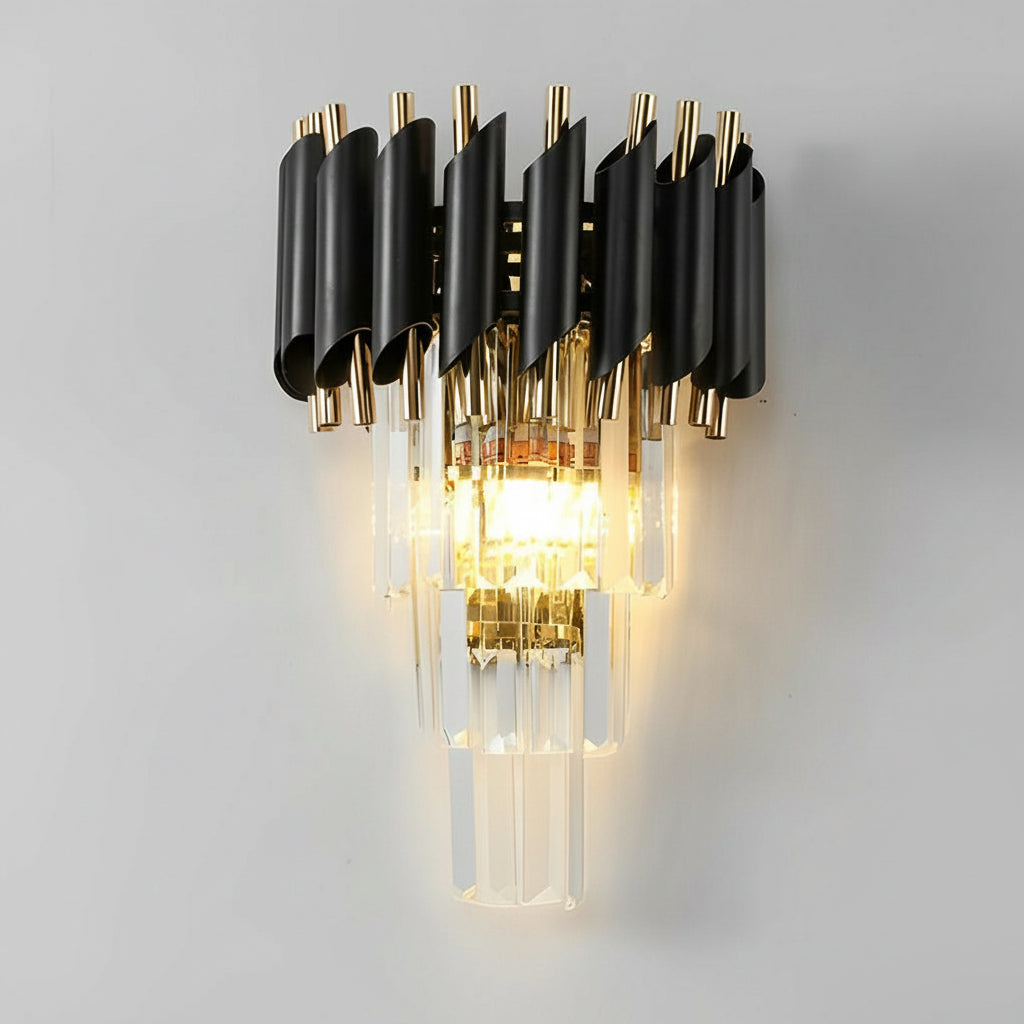Contemporary Crystal Gold Wall Lamp - Cofik
