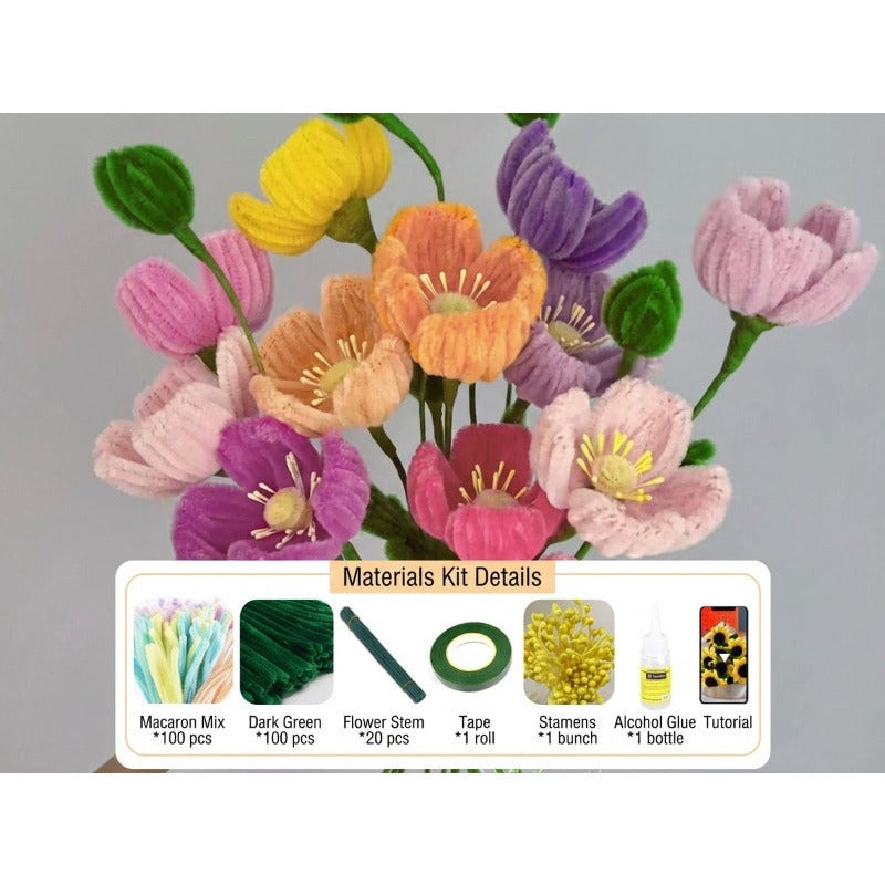Easy DIY Faux Flower Crafting Kit