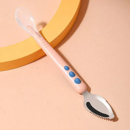 Baby Feeding Spoon with Soft Scraper