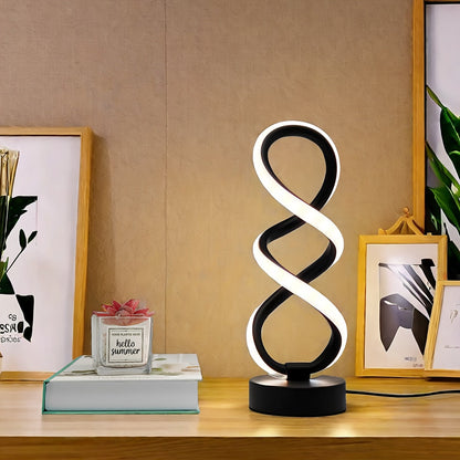 Stylish Spiral Desk Lamp with Color Options - Cofik