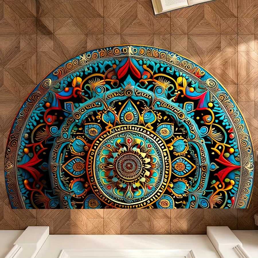 Circular Boho Welcome Door Mat