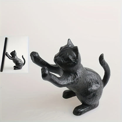 Classic Cat - Distressed Metal Book Ends for Home Decor