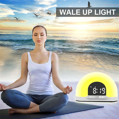 Smart Sunrise Simulation Alarm Table Lamp