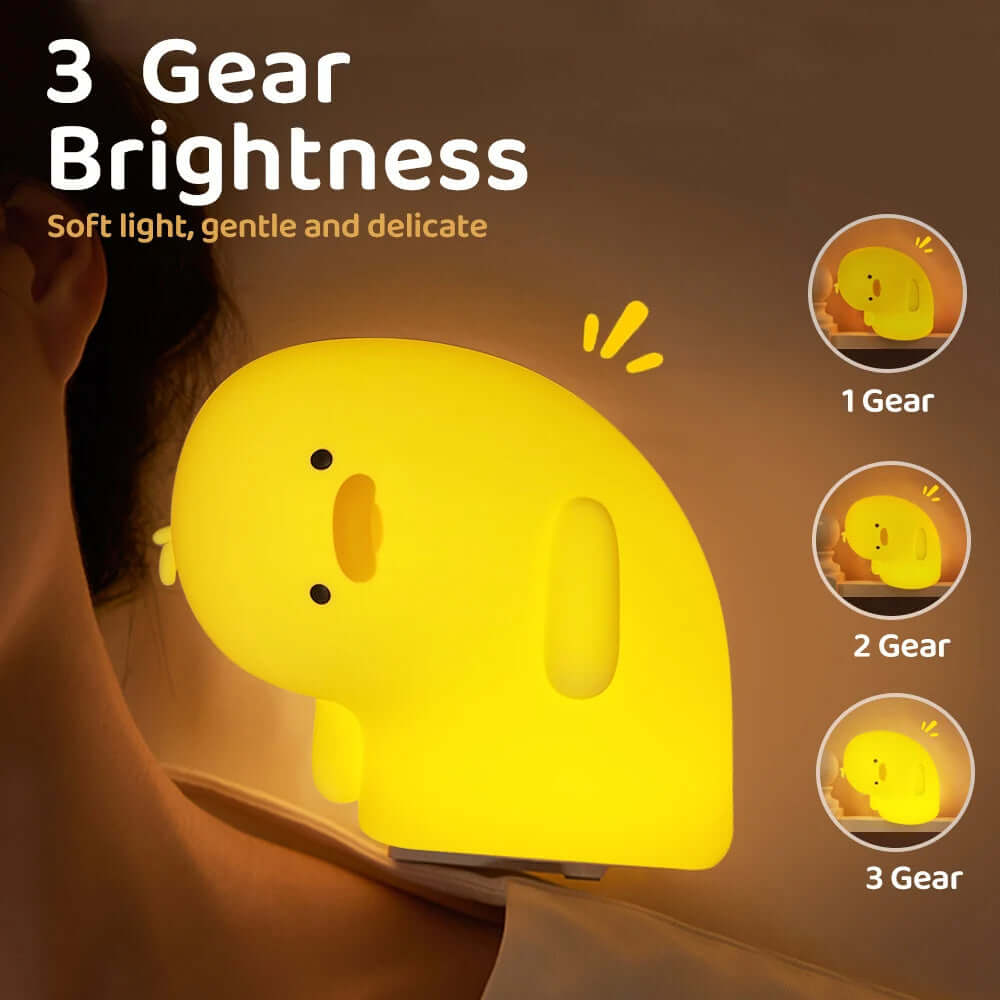 Fun Duck USB Nightlight Silicone Lamp for Kids
