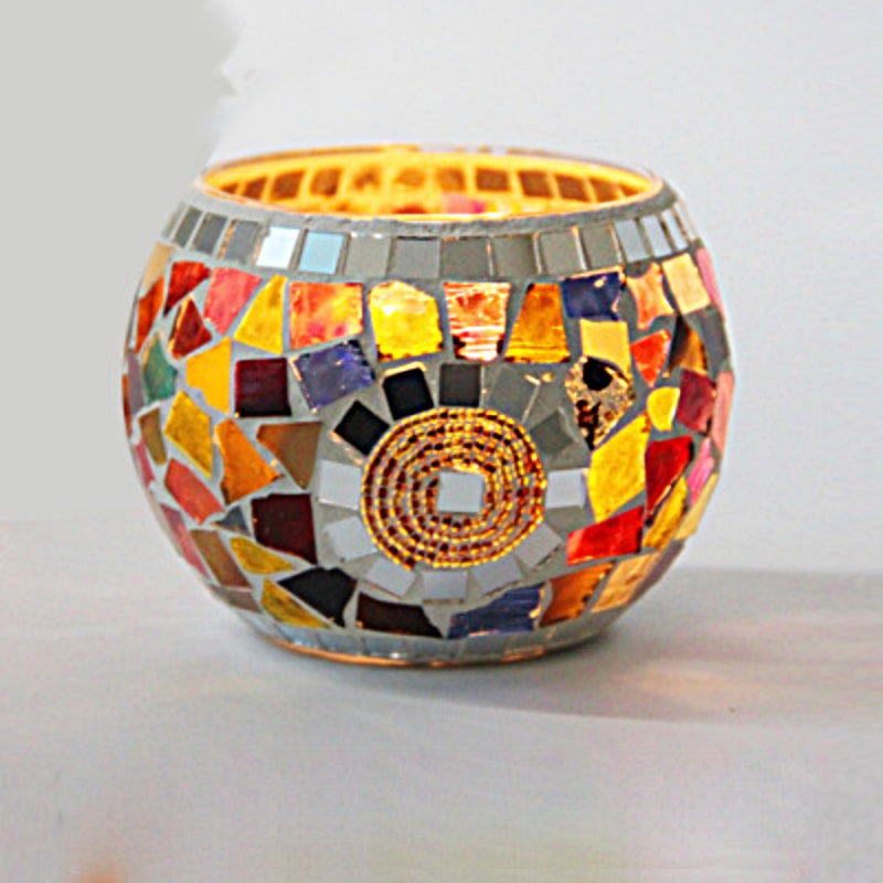 Vintage Glass Candle Tealight Holder