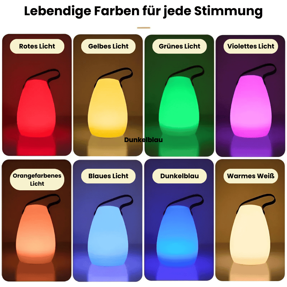 Compact Outdoor LED Table Light with Remote