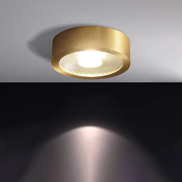Compact LED Ceiling Lamp Copper Finish