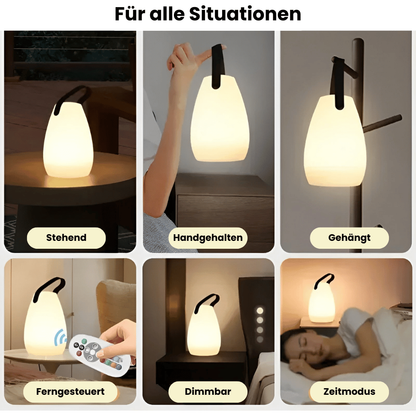 Compact Outdoor LED Table Light with Remote