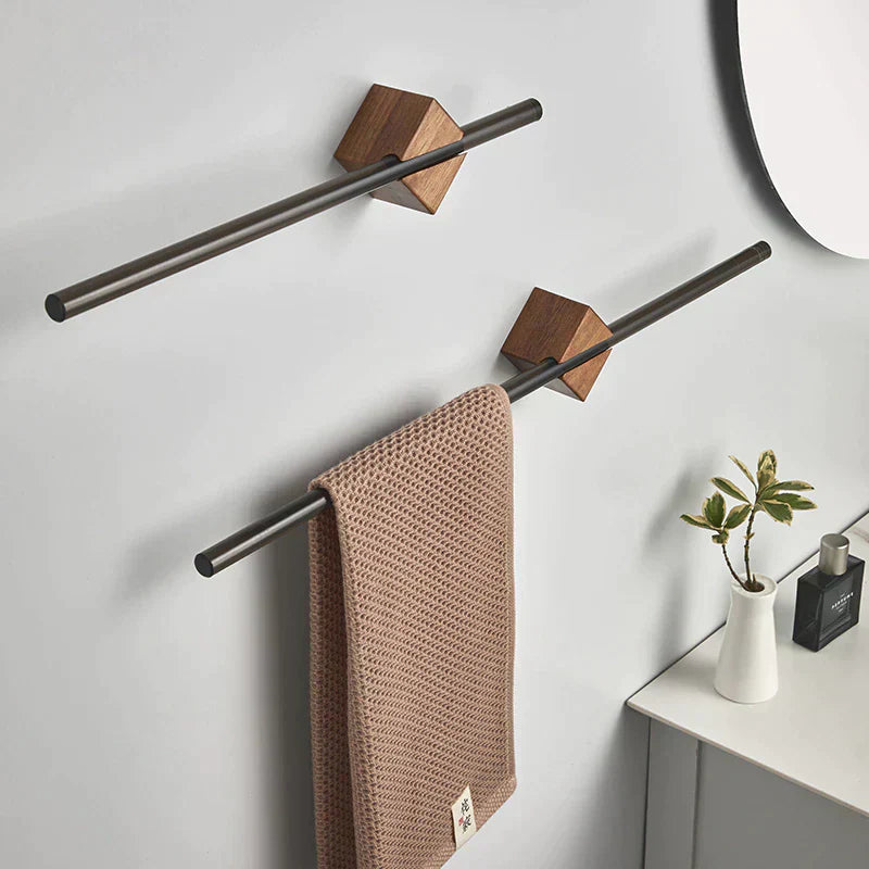 Space-Saving Bathroom Towel Rack