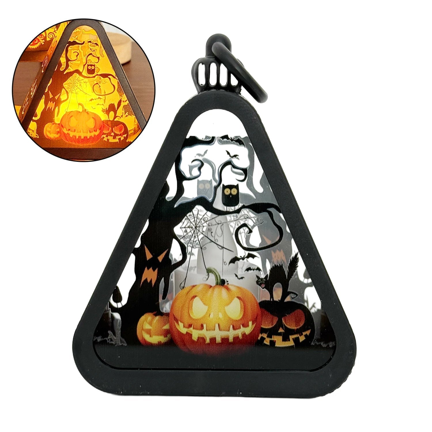 Spooky Black Halloween Table Light - Cofik