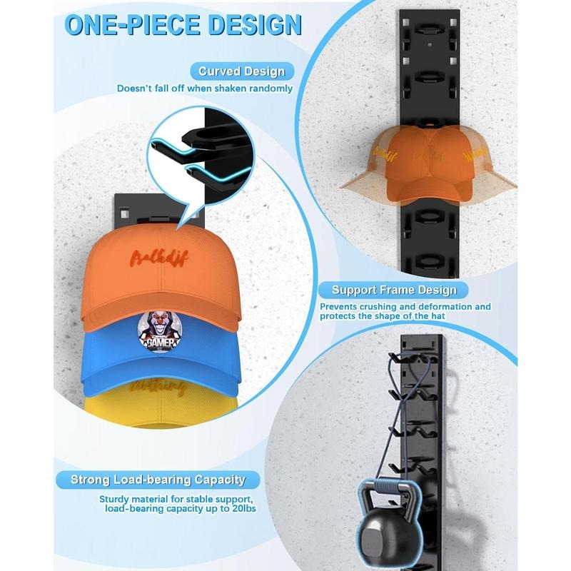 Space Saving Wall Hat Rack