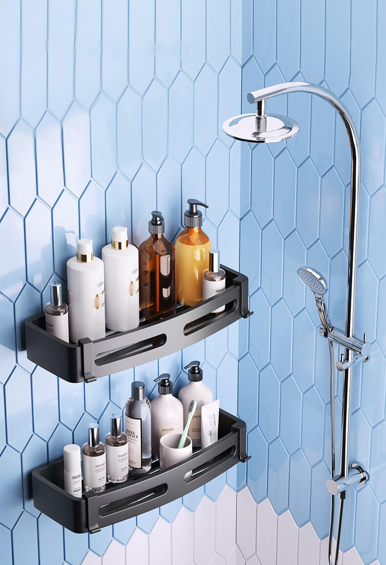 Silver Bathroom Storage Caddy Organizer