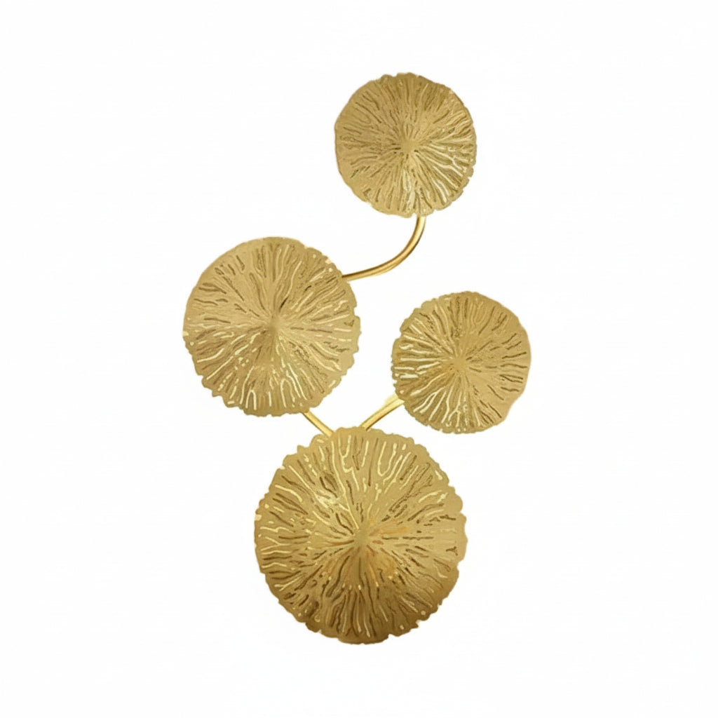 Contemporary Gold LED Wall Light Fixture