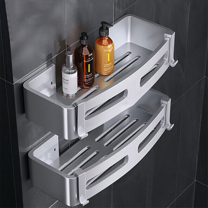 Silver Bathroom Storage Caddy Organizer