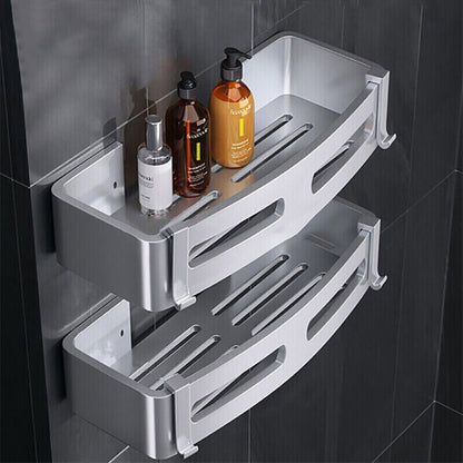 Silver Bathroom Storage Caddy Organizer