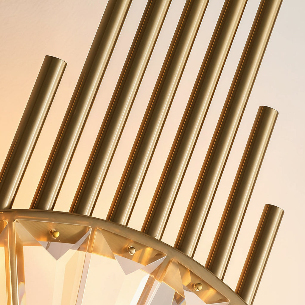 Luxury Crystal Brass Wall Light Fixture
