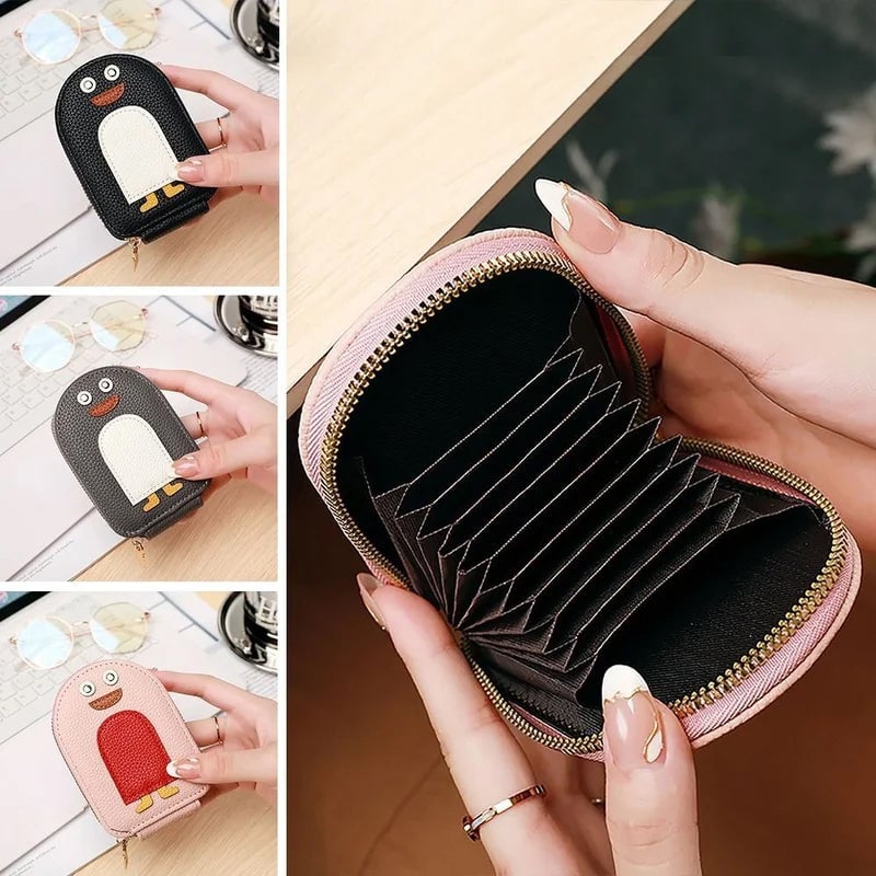 Fun Penguins PU Card Holder Wallet