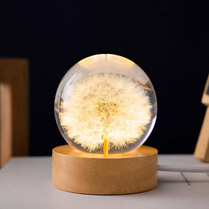 Colorful Kids Nightlight Soft Glow Lamp Wooden Base