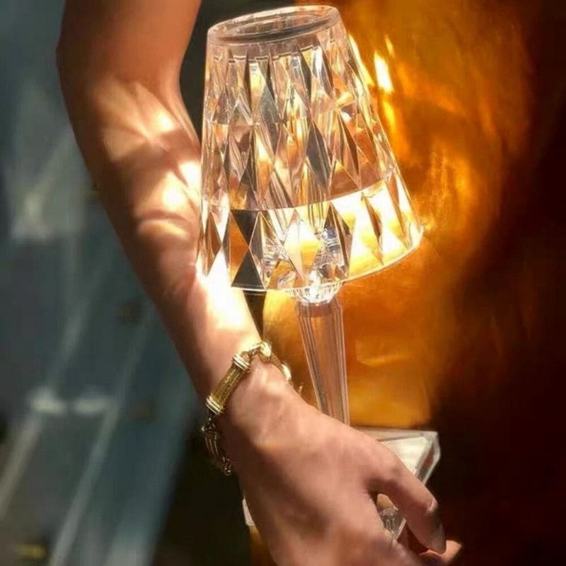 Clear Glass Desk Lamp