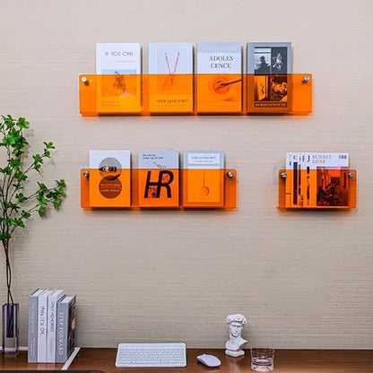 Clear Wall Mounted Acrylic Shelf Organizer - Cofik