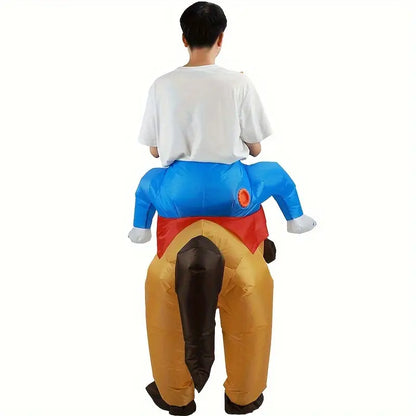 Funny Blow Up Horse Rider Costume
