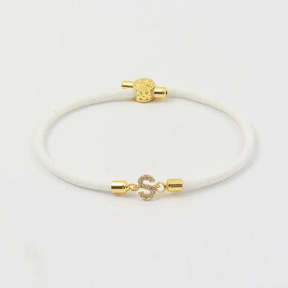 Personalized Initial Adjustable Charm Bracelet