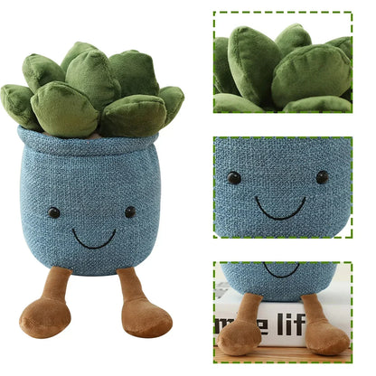 Cute Succulent Pillow: Plush Home Decor Cushion