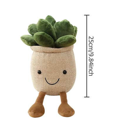 Cute Succulent Pillow: Plush Home Decor Cushion - Cofik