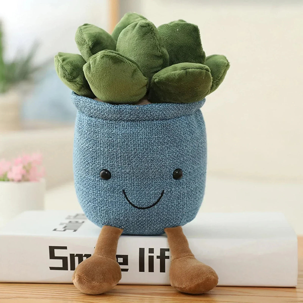 Cute Succulent Pillow: Plush Home Decor Cushion
