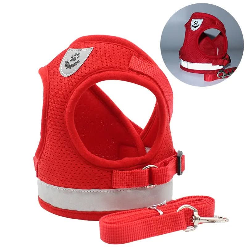 Safe Cat Harness with Reflective Straps