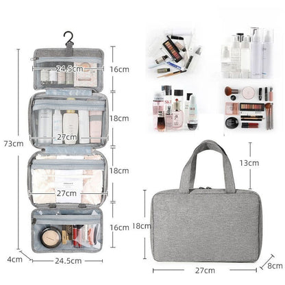 Waterproof Travel Toiletry Bag with Hang Hook