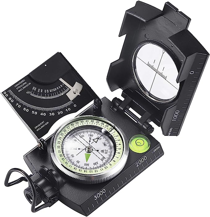Tactical Compass Waterproof Aluminum Hiking Survival Tool