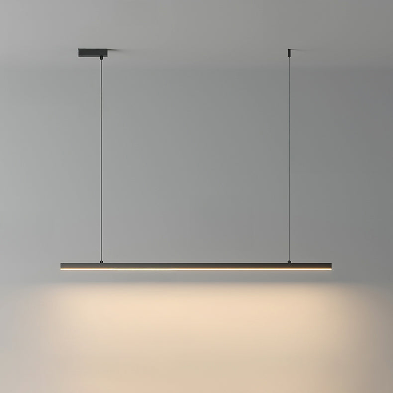 Sleek Metal Kitchen Island LED Pendant Light