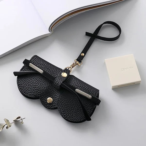 Protective Genuine Leather Sunglasses Pouch - Cofik