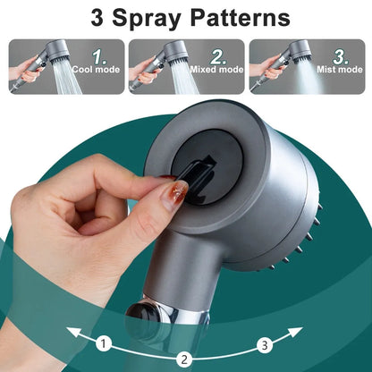 Luxury Shower Head with High Pressure Massage Spray