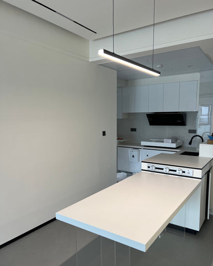 Sleek Metal Kitchen Island LED Pendant Light