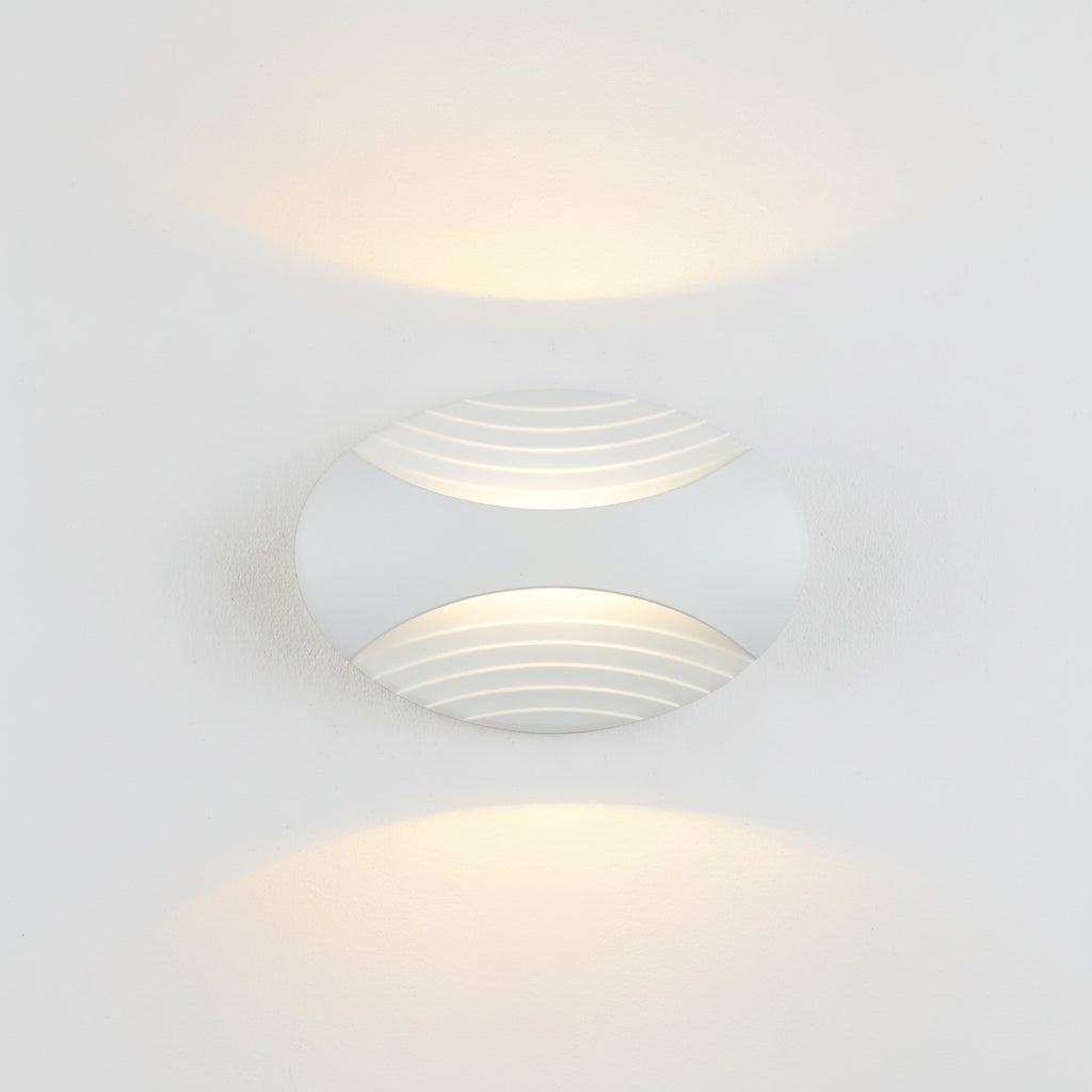 Outdoor LED Wall Light Waterproof Aluminum White Sconce