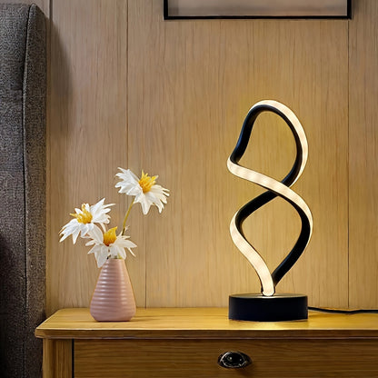 Stylish Spiral Desk Lamp with Color Options