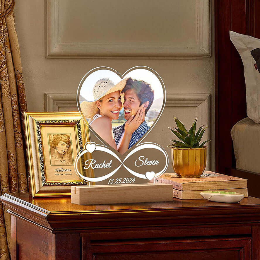 Customizable Heart Shaped LED Night Lamp