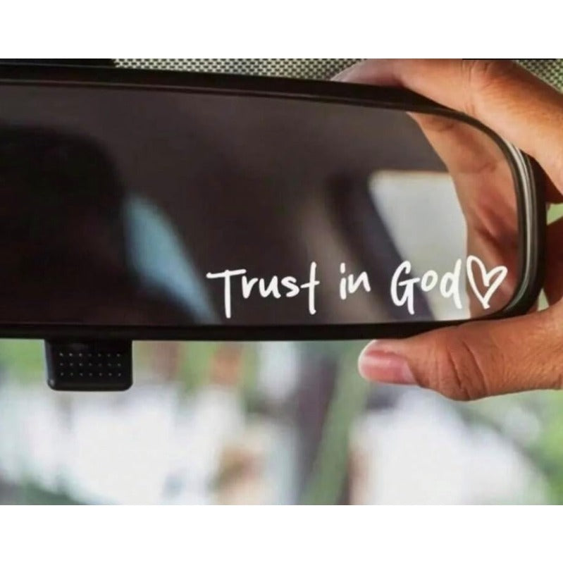 Faith Inspirational Car Rear View Mirror Sticker - Cofik
